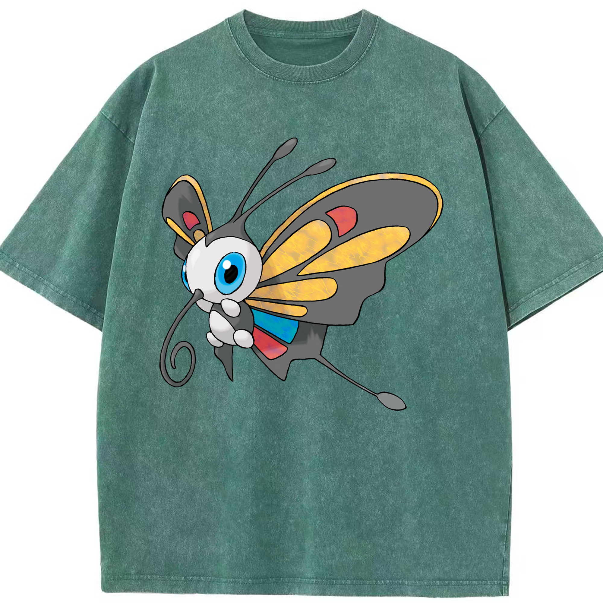 （画像用） ポケットモンスター Pokémon 綿100% ヴィンテージ風 半袖Tシャツ（フロントプリント）